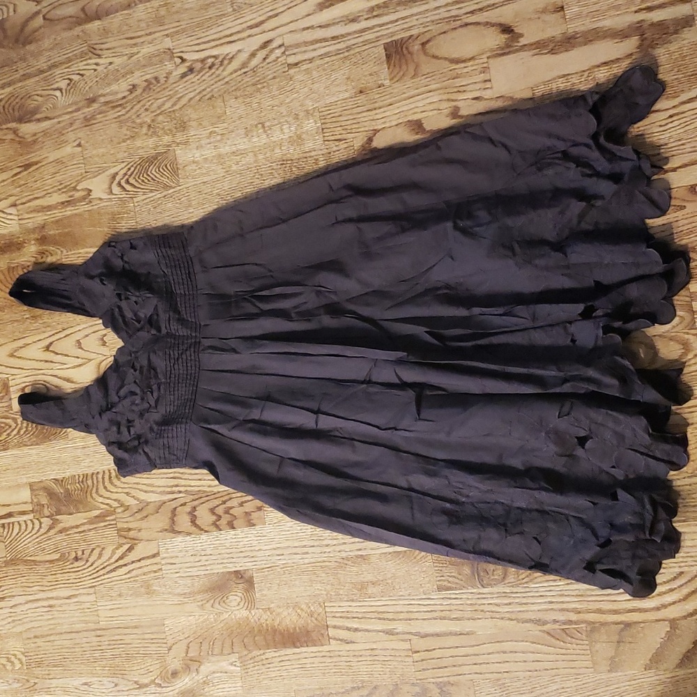 (4) ANTONIO MELANI Lace Eyelet 100% Cotton Empire Waist Dress